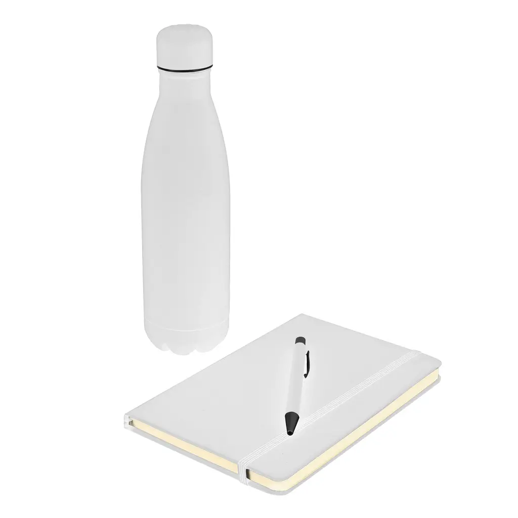 LAUTA - Giftology Set of Stainless Bottle, Notebook and Pen - White (1).webp