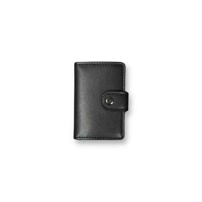 REINE -  Set of RFID Card Holder, Key Chain and Pen - Black (6).webp