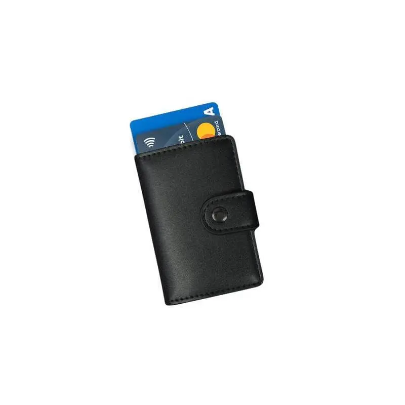 REINE -  Set of RFID Card Holder, Key Chain and Pen - Black (5).webp