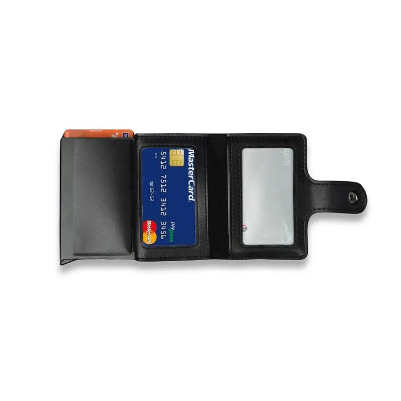 REINE -  Set of RFID Card Holder, Key Chain and Pen - Black (4).webp