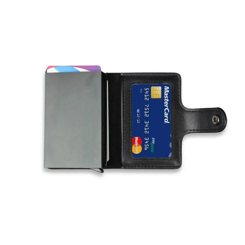 REINE -  Set of RFID Card Holder, Key Chain and Pen - Black (3).webp