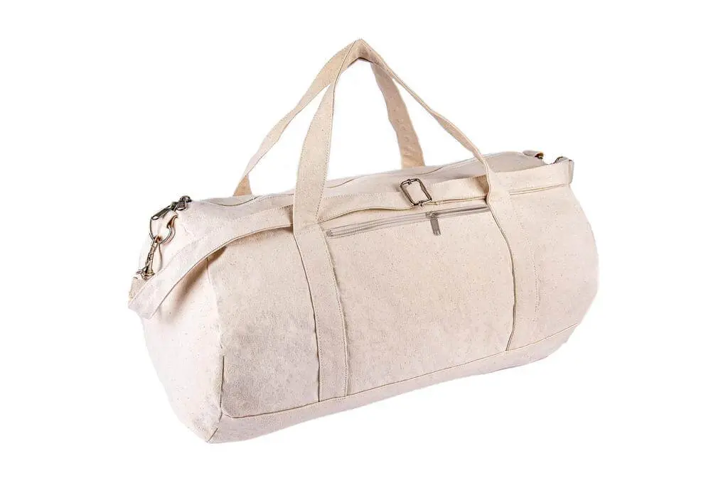 PUEBLA - GRS-certified Recycled Cotton Duffel - Gym Bag - Natural.webp