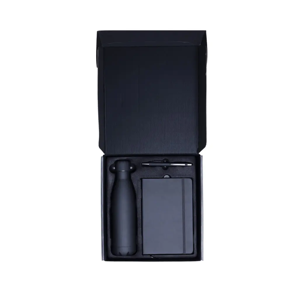 LAUTA - Giftology Set of Stainless Bottle, Notebook and Pen - Black (4).webp