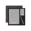 TESSIN - CHANGE ZERO Sustainable Gift Set with Refillable Notebook, Pen & Cardholder - Grey.webp