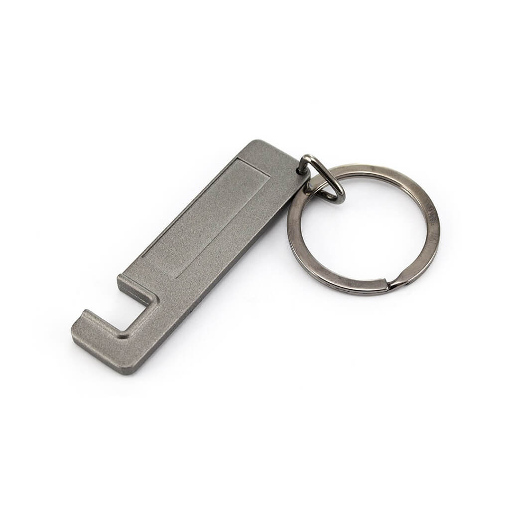 DEVIN - Phone Stand & Keychain in Aluminium/Stainless Steel