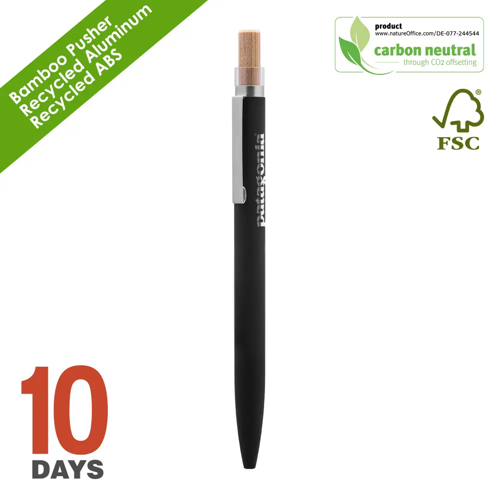  BAAM Recyled Aluminum ball pen Black Rubber