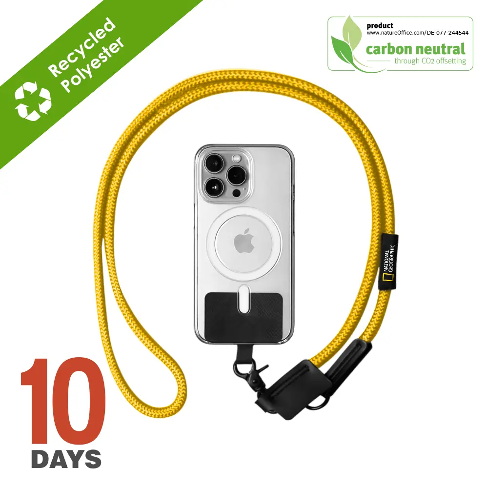  WEI Phone strap with insert Card - Yellow