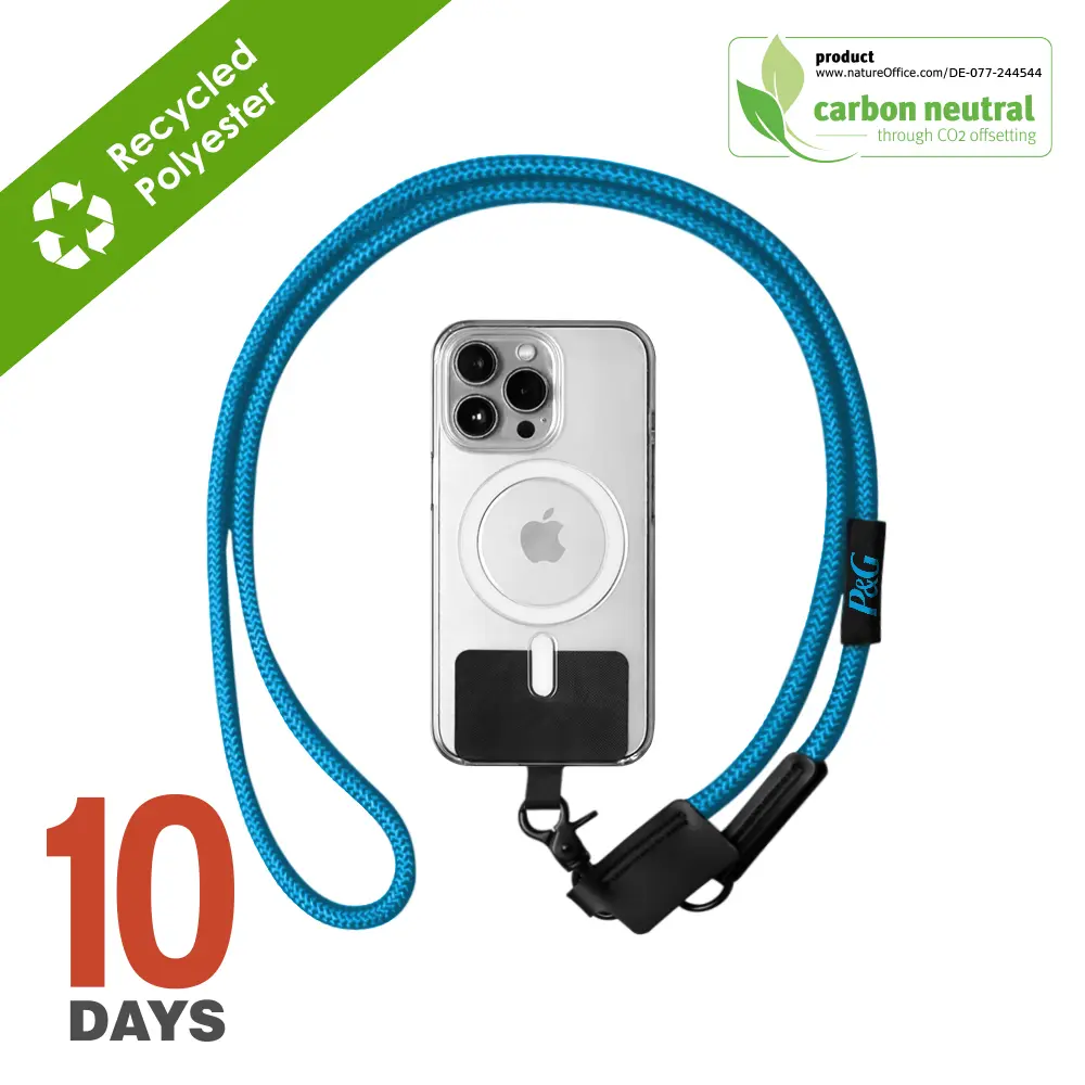  WEI Phone strap with insert Card - Blue