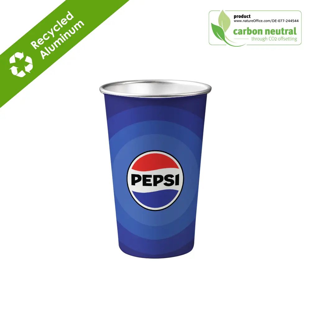 BND885M KOP Recycled aluminum Eco cup 350ml