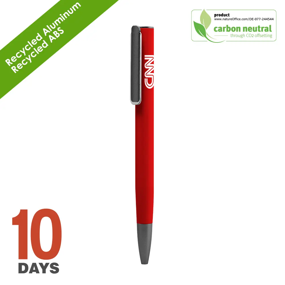  URRGH Recyled Alu ball pen red rubber