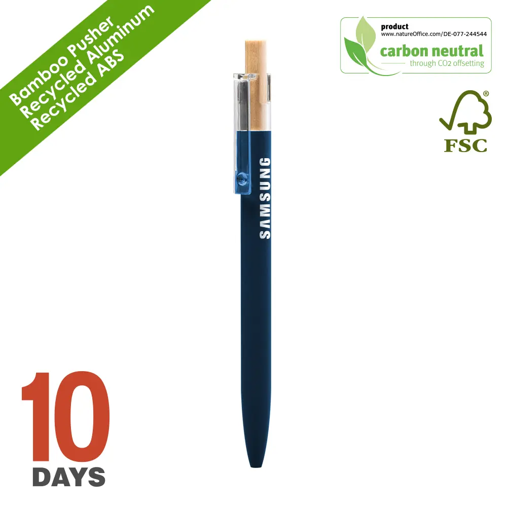 AAARR Recyled Alu ball pen Blue Rubber STO
