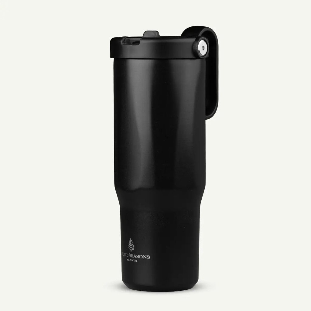CALYPSO - 900ml / 30oz Double Wall Vacuum Recycled Stainless Steel Tumbler with Side Urban Handle
