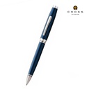 Coventry Blue Lacquer with Polished Chrome Appointments Ballpoint Pen (Blue Ink) 