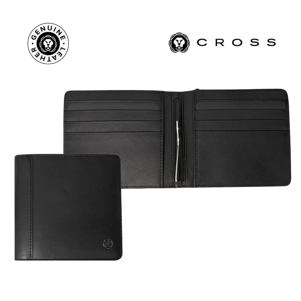 CROSS Leather Clip Wallet - Black