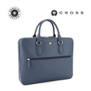 Cross Luxury Leather Briefcase - Navy Blue