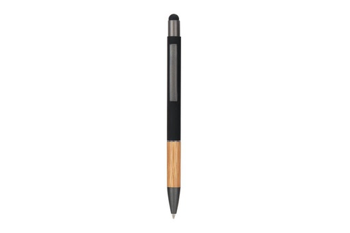 [WIMP 871] AYTOS - Metal Stylus Pen with Bamboo Grip - Black