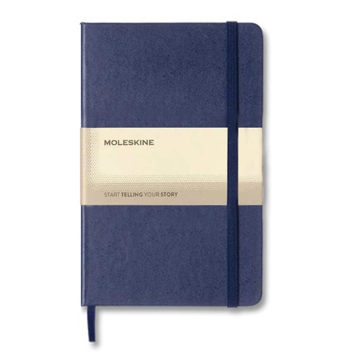 [OWMOL 372] Moleskine Classic Medium Ruled Hard Cover Notebook - Navy Blue