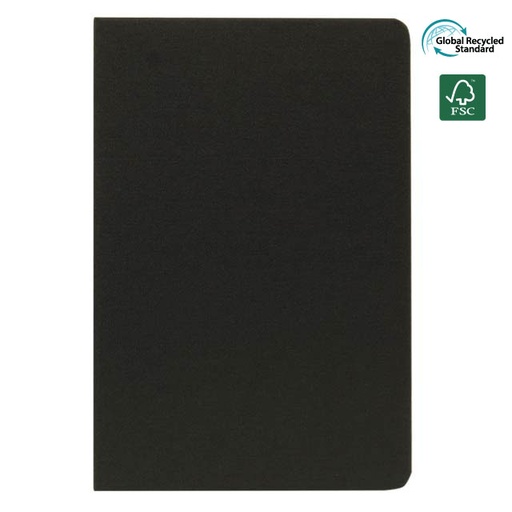 [NBSN 341] ORSHA - SANTHOME A5 rPET & Certified Notebook - Black (Anti-Microbial)