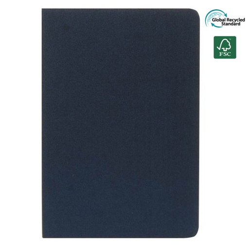 [NBSN 343] ORSHA - SANTHOME A5 rPET & Certified Notebook - Navy Blue (Anti-Microbial)