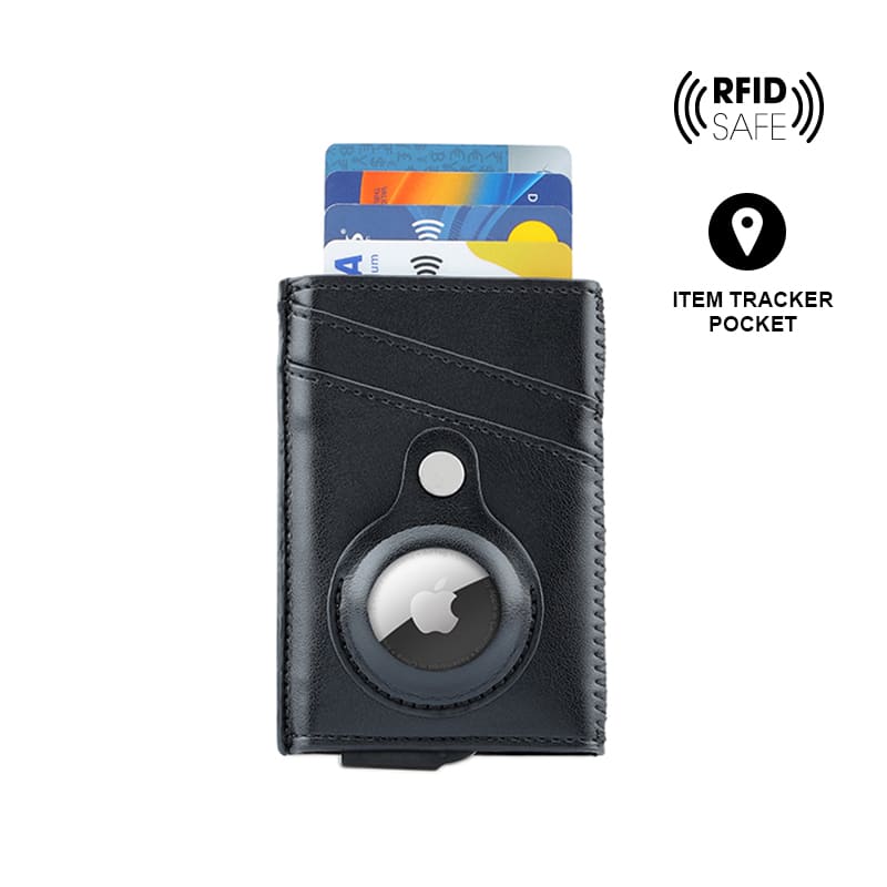 TROMSI - Santhome® PU Card Holder with Santhome Tag pocket - Black ...