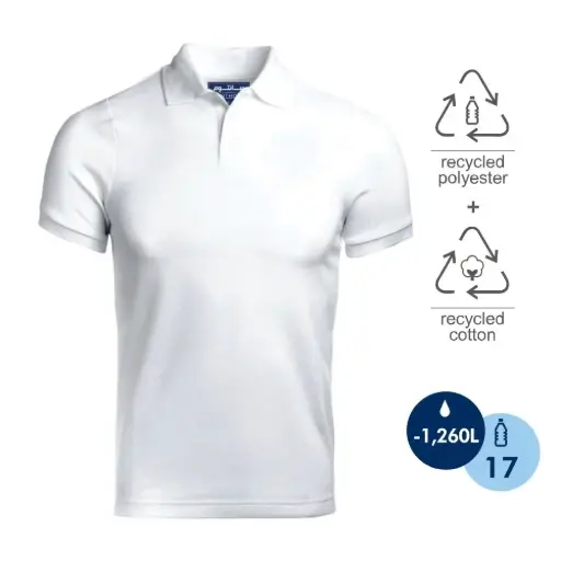 [Earth Black-3XL] Santhome PRO EARTH (Mens) - The Fully Recycled Polo Shirt