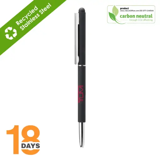 [BND71S]  Clap THIN stylus twist metal ballpen *STOCK