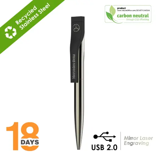 [BND52]  2in1 metal USB2.0 memory & ballpen 