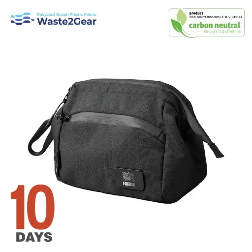 [BND942]  LAGUNA, Metal Binded Cosmetic Pouch 4L