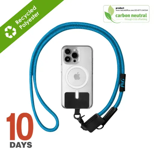 [BND999]  WEI Phone strap with insert Card - Blue