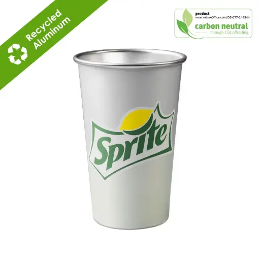 [BND885STOCK] BND885M KOP Recycled alu Eco cup 450ml Relfex Blue