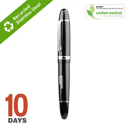 [BND180]  BIG PEN, Recycled S.S. roller stock black