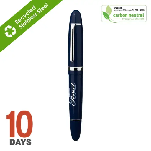 [BND180]  BIG PEN, Recycled S.S. roller Stock Blue