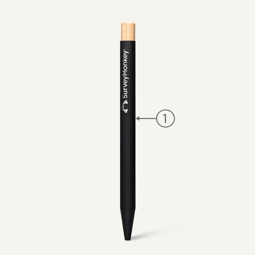 [BND188AB] NOCLIP – Recycled Aluminum & FSC Bamboo Ballpen