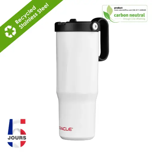 [BND878]  EXPLORER 900ml/30oz Tumbler White Stock