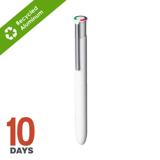 [BND141]  4-color ball pen stock white STOCK