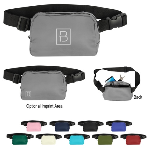 [HV-30064R] Everett RPET Heathered Belt Bag