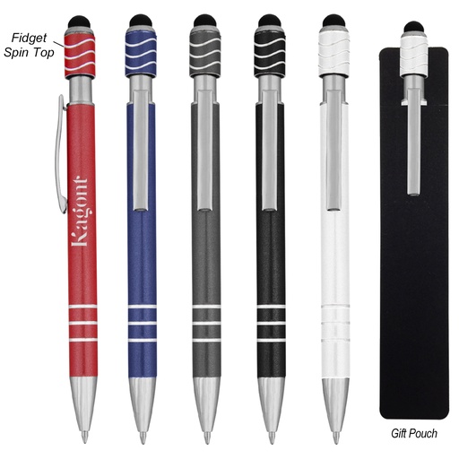 [HV-11176] Spin Top Pen With Stylus