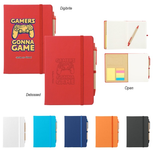 [HV-65024] Journal Notebook With Sticky Notes & Flags
