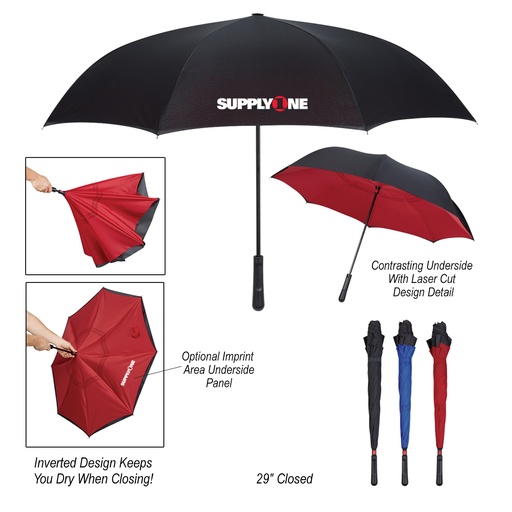 [HV-4145] 48" Arc Two-Tone Inversion Umbrella