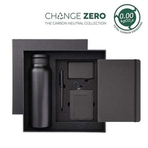 [GSSN 9610] AVEIRO - CHANGE ZERO Sustainable 5pc Gratitude Gift Set - Black