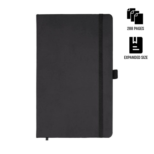 [NBSN 5321] BARON - Santhome Expanded A5 Hard Cover Notebook - Black