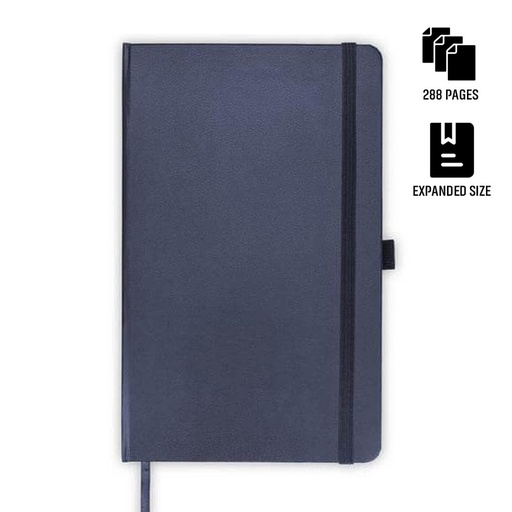 [NBSN 5323] BARON - Santhome Expanded A5 Hard Cover Notebook - Navy Blue