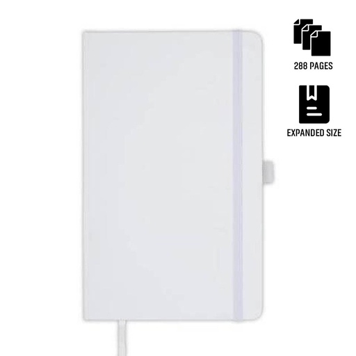 [NBSN 5322] BARON - Santhome Expanded A5 Hard Cover Notebook - White