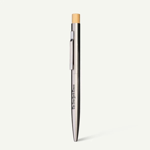 [BND175] 1950s – Recycled stainless steel & FSC Bamboo Ballpen