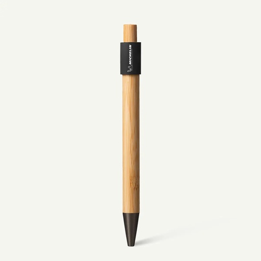 [BND188BB SPIN] NOCLIP SPIN FSC Bamboo and Recycled Aluminum Spinner Pen