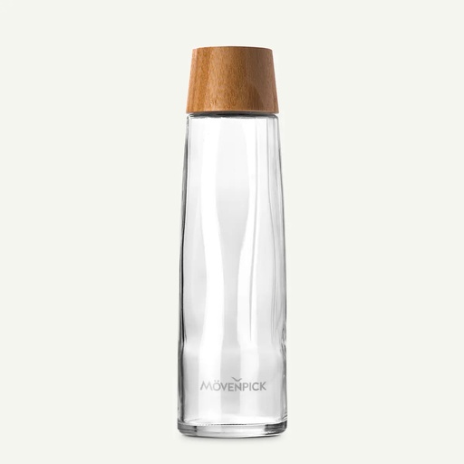 [BND882 Custom] (Custom) CALYPSO 750ml / 25oz Recyclable Glass Carafe with FSC® Bamboo Lid